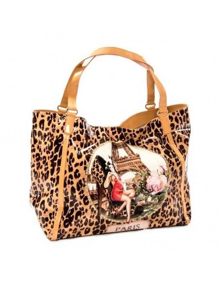 BOLSOS PARIS LEOPARDO 37x45