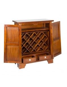 BOTELLERO DE MADERA RUSTICO 110x92