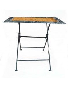 MESA AUXILIAR METAL-RATTAN 53x62 2