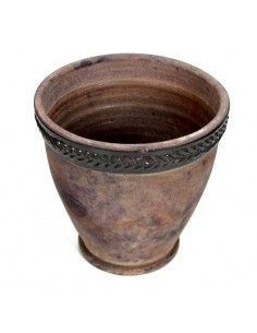 CUBREMACETA VINTAGE MARRON TRES MEDIDAS 2