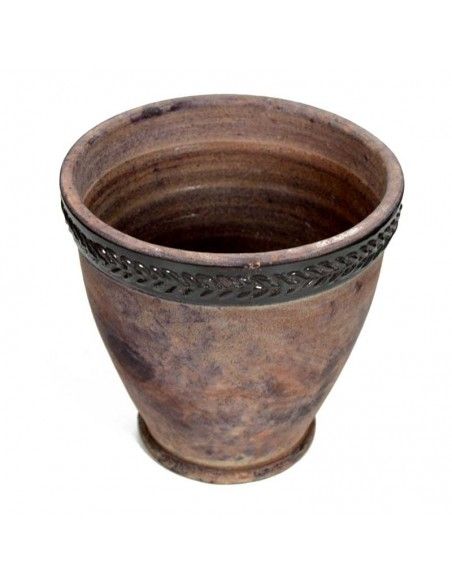 CUBREMACETA VINTAGE MARRON TRES MEDIDAS
