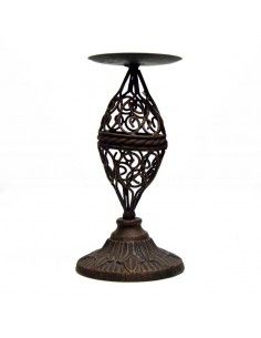 PORTAVELA FORJA MARRON VINTAGE 28x14