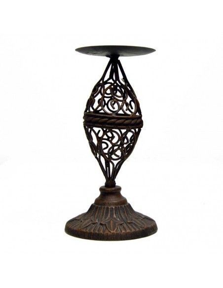 PORTAVELA FORJA MARRON VINTAGE 28x14