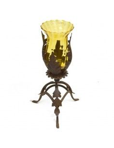 PORTAVELAS VINTAGE MARRON - AMBAR 2
