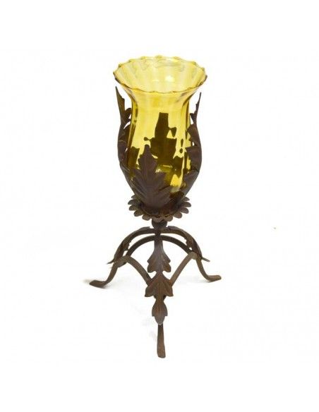 PORTAVELAS VINTAGE MARRON - AMBAR