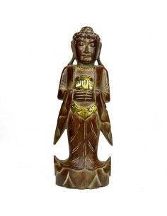 FIGURA DE DIOSA EN MADERA