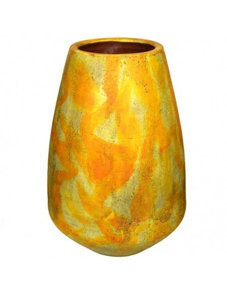 JARRON TERRACOTA AMARILLO ENVEJECIDO