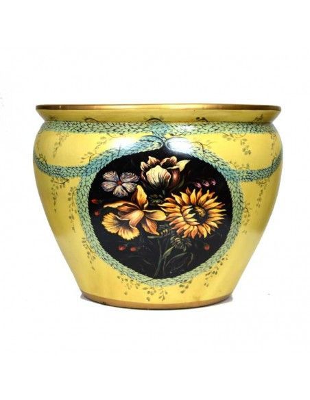 CUBREMACETA DE  CERAMICA VINTAGE 34x42