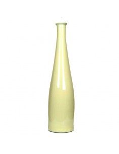 JARRON DE VIDRIO MARFIL BARATO 80x19