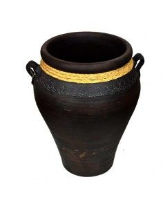 TINAJA GRANDE DE CERAMICA Y ESPARTO 2