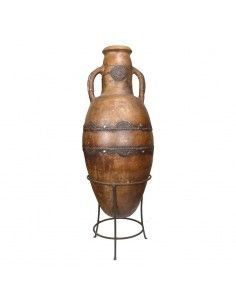 JARRON GRANDE MARRON VINTAGE 110x36