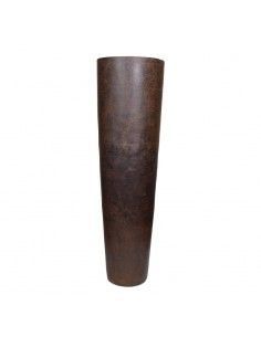 JARRON DE PIE MARRON VINTAGE 89x26 o 123x32