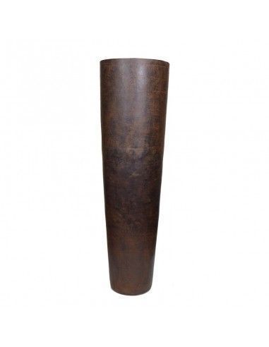 JARRON DE PIE MARRON VINTAGE 89x26 o 123x32