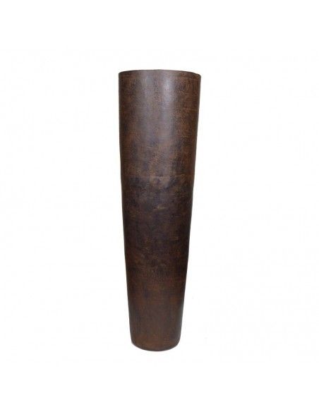 JARRON DE PIE MARRON VINTAGE 89x26 o 123x32
