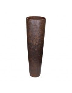 JARRON DE PIE MARRON VINTAGE 89x26 o 123x32 2