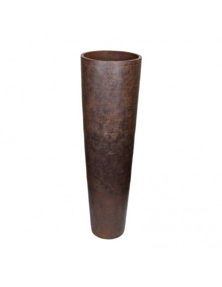 JARRON DE PIE MARRON VINTAGE 89x26 o 123x32