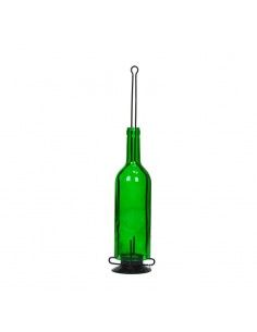 BOTELLA DE VIDRIO PORTAVELA 47x9