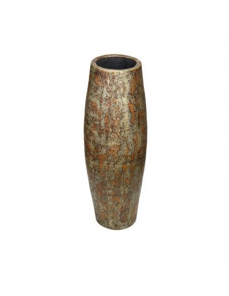 JARRON DE PIE DORADO-MARRON 62x22