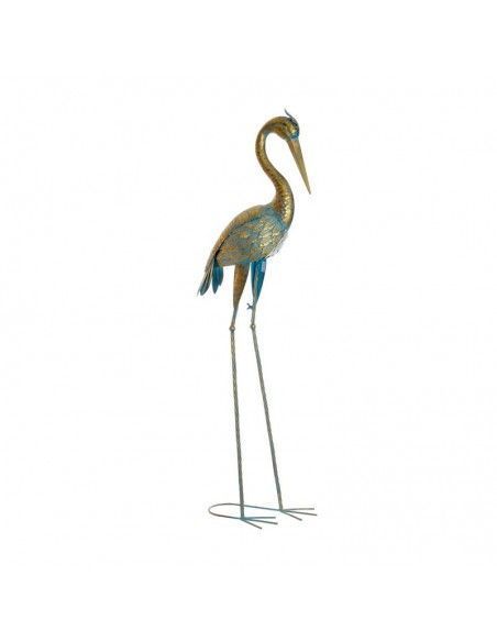 FIGURA GARZA BLANCA METAL106x34