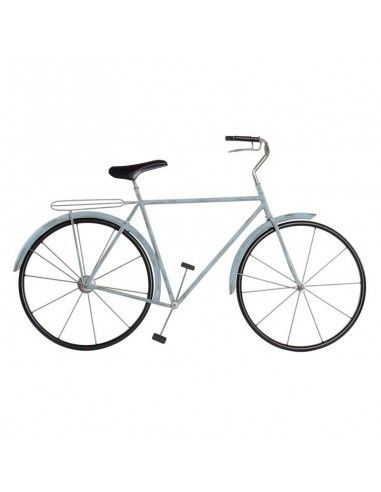DECORATIVO PARED METAL BICICLETA GRIS