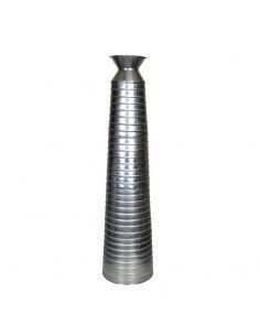 JARRON ALTO METAL PLATEADO