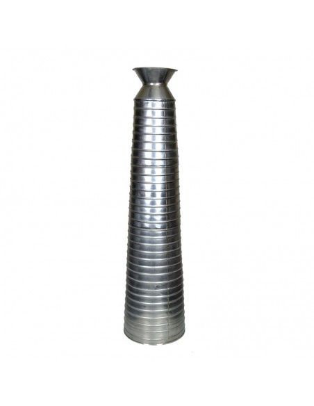 JARRON ALTO METAL PLATEADO