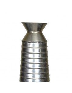 JARRON ALTO METAL PLATEADO 2