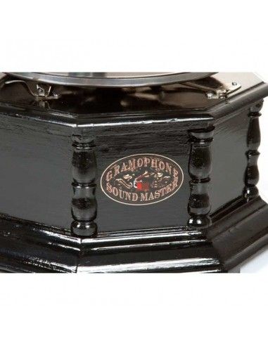 GRAMOFONO OCTOGONAL CON BOCINA BARATO 65x37