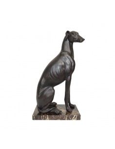 FIGURA GALGO GRANDE ENVEJECIDO