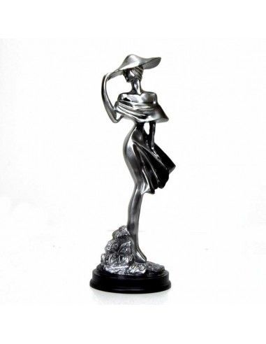 FIGURA MUJER CON SOMBRERO 31x11