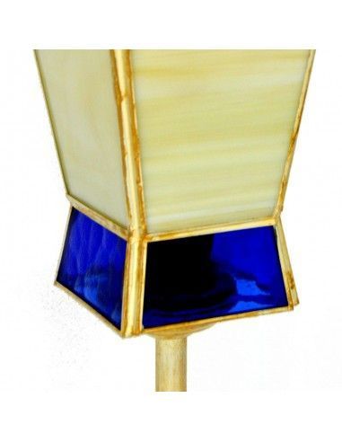 LAMPARA DE SOBREMESA TIFFANY CREMA