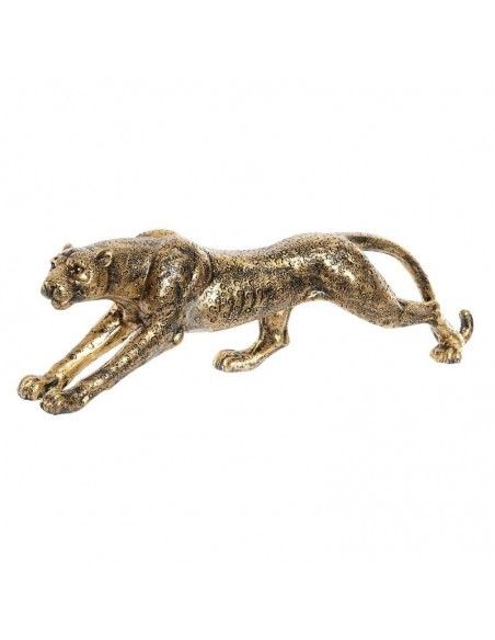 FIGURA LEOPARDO DORADO 13.5x45