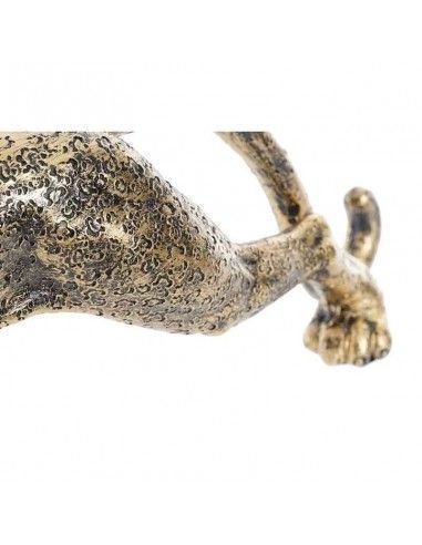 FIGURA LEOPARDO DORADO 13.5x45