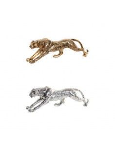 FIGURA LEOPARDO DORADO 13.5x45
