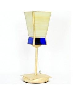 LAMPARA DE SOBREMESA TIFFANY CREMA