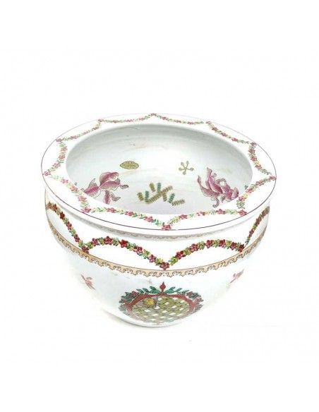 CUBREMACETA DE PORCELANA BLANCO 36x29