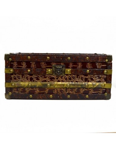SET DE TRES CAJAS MARRON - ORO