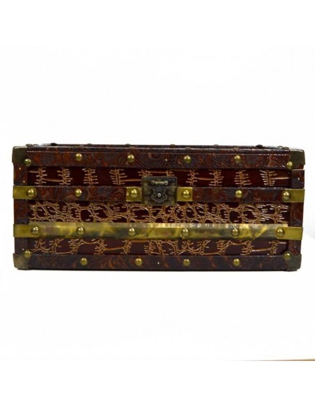 SET DE TRES CAJAS MARRON - ORO