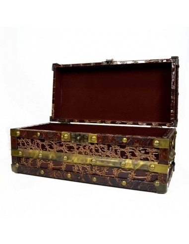 SET DE TRES CAJAS MARRON - ORO