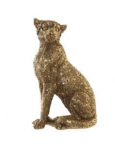 FIGURA LEOPARDO DORADO 26x14