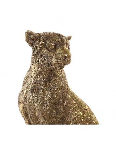 FIGURA LEOPARDO DORADO 26x14
