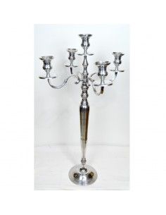 CANDELABRO DE PIE PLATEADO 2