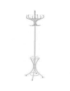 PERCHERO DE MADERA BLANCO 186X53
