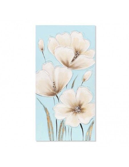 CUADRO AZUL FLOR SET DE DOS 80x40