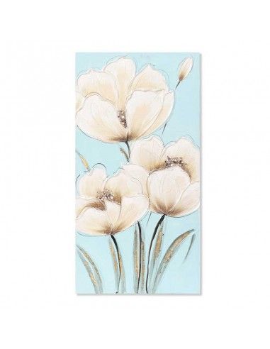CUADRO AZUL FLOR SET DE DOS 80x40