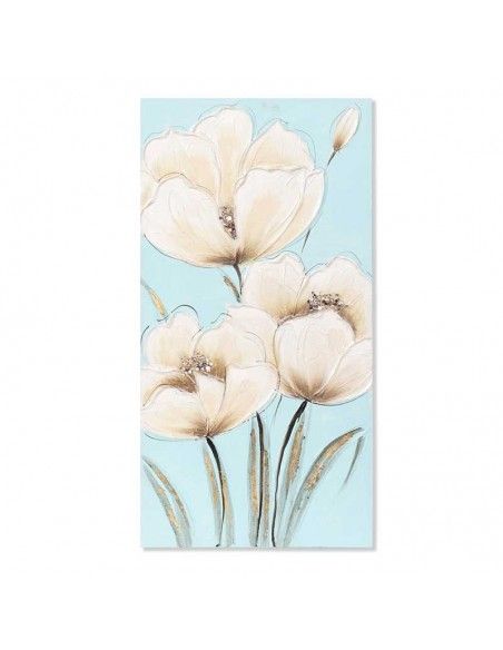 CUADRO AZUL FLOR SET DE DOS 80x40