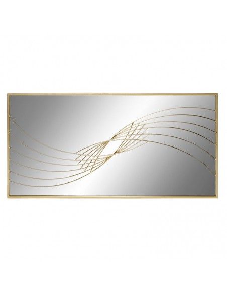ESPEJO ORO ONDAS 51x102