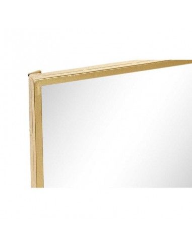 ESPEJO ORO ONDAS 50X50