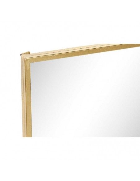 ESPEJO ORO ONDAS 50X50