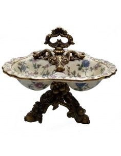 CENTRO PORCELANA FLORES 23X25